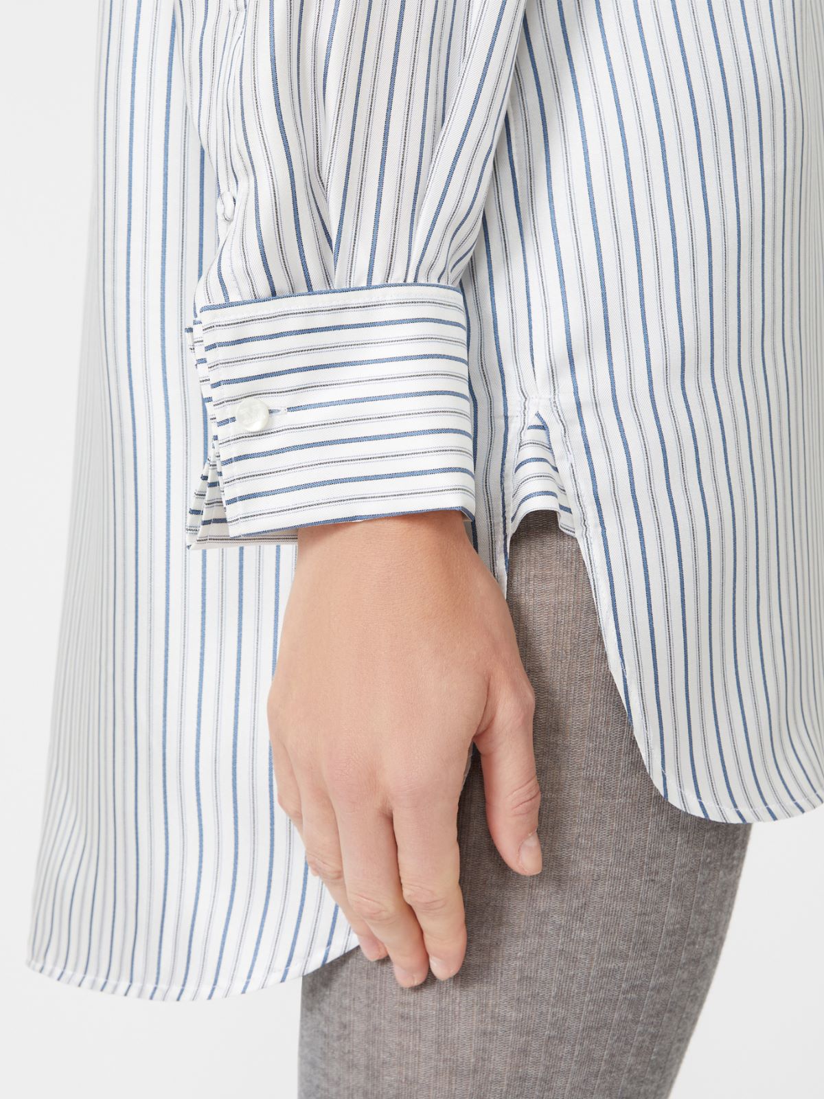 Short printed-silk shirt dress - Silk