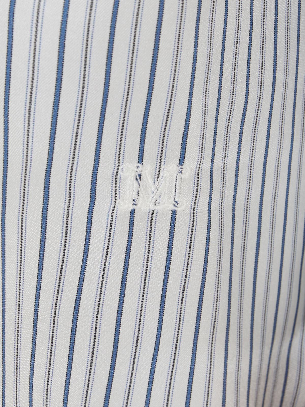 Short printed-silk shirt dress - Silk