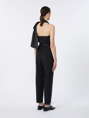 Woollen cloth jumpsuit - Black