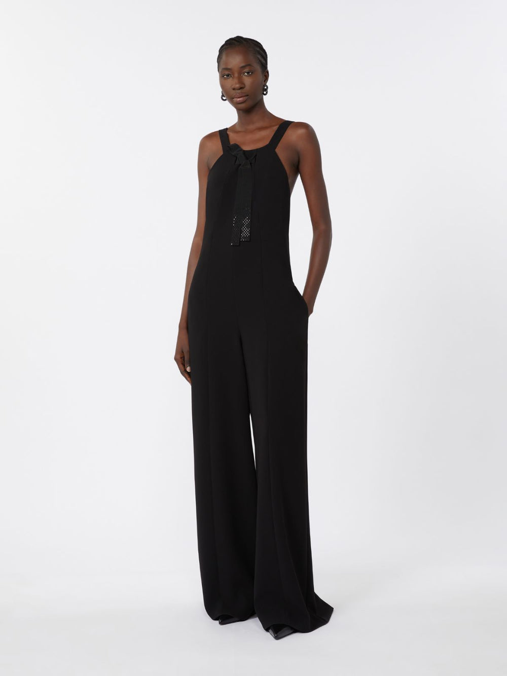Cady dungaree jumpsuit - Black