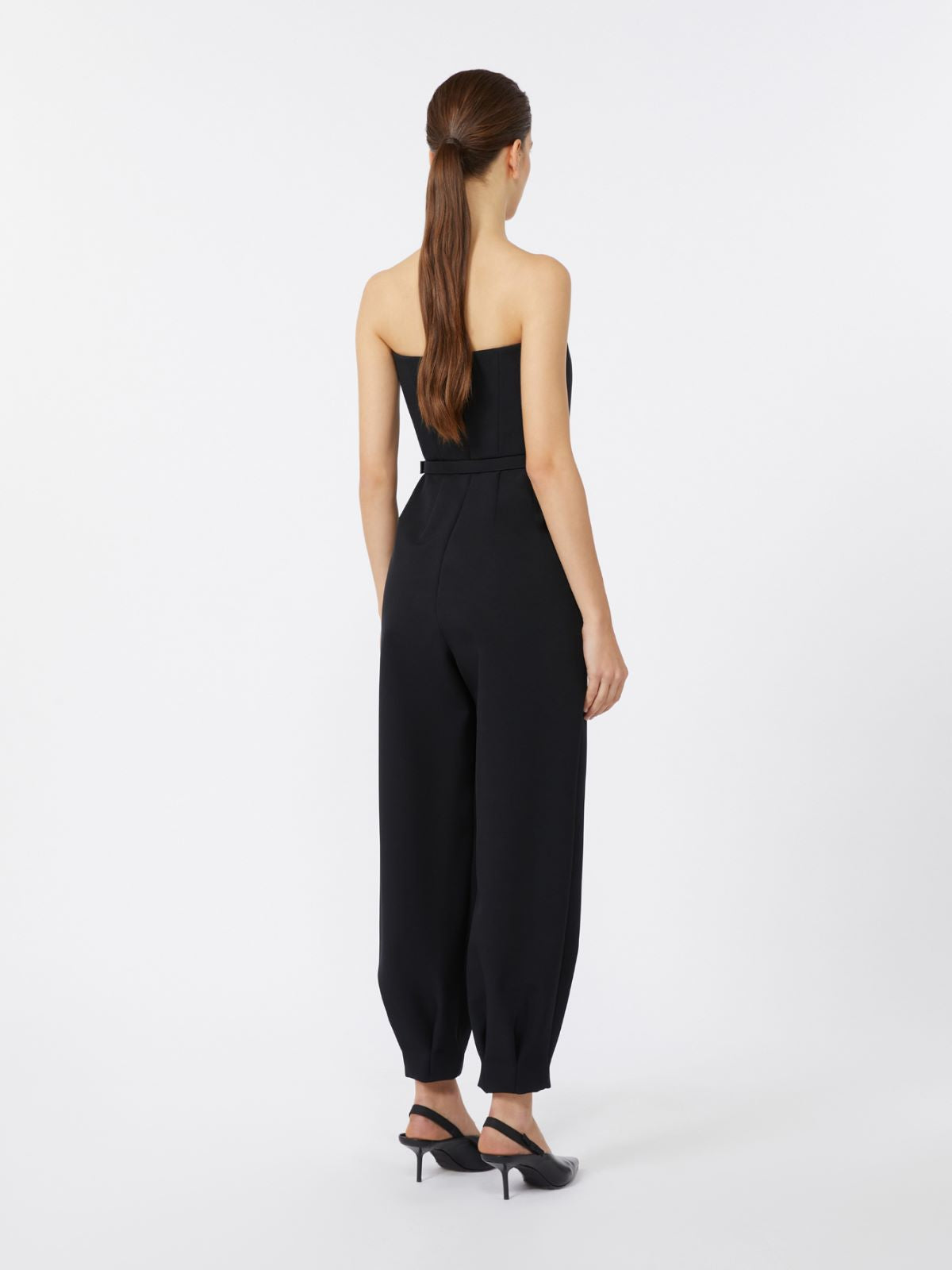 Bonded sable jumpsuit - Black