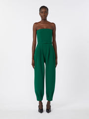 Bonded sable jumpsuit - Emerald