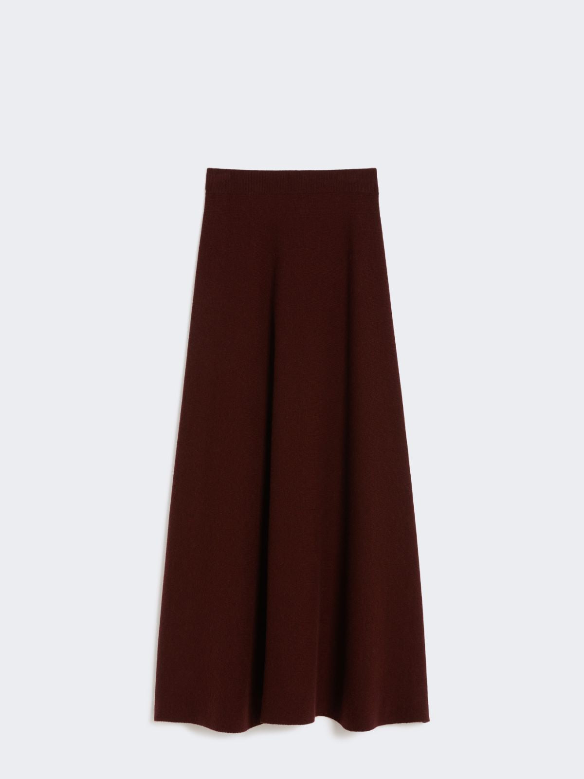 Wool and cashmere flared skirt - Cherry