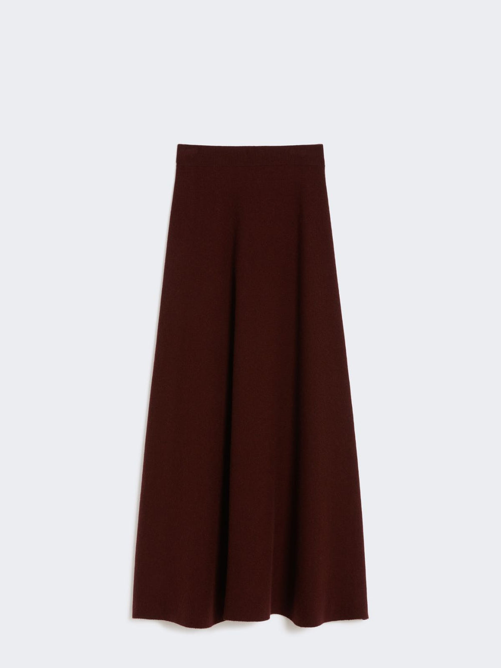 Wool and cashmere flared skirt - Cherry