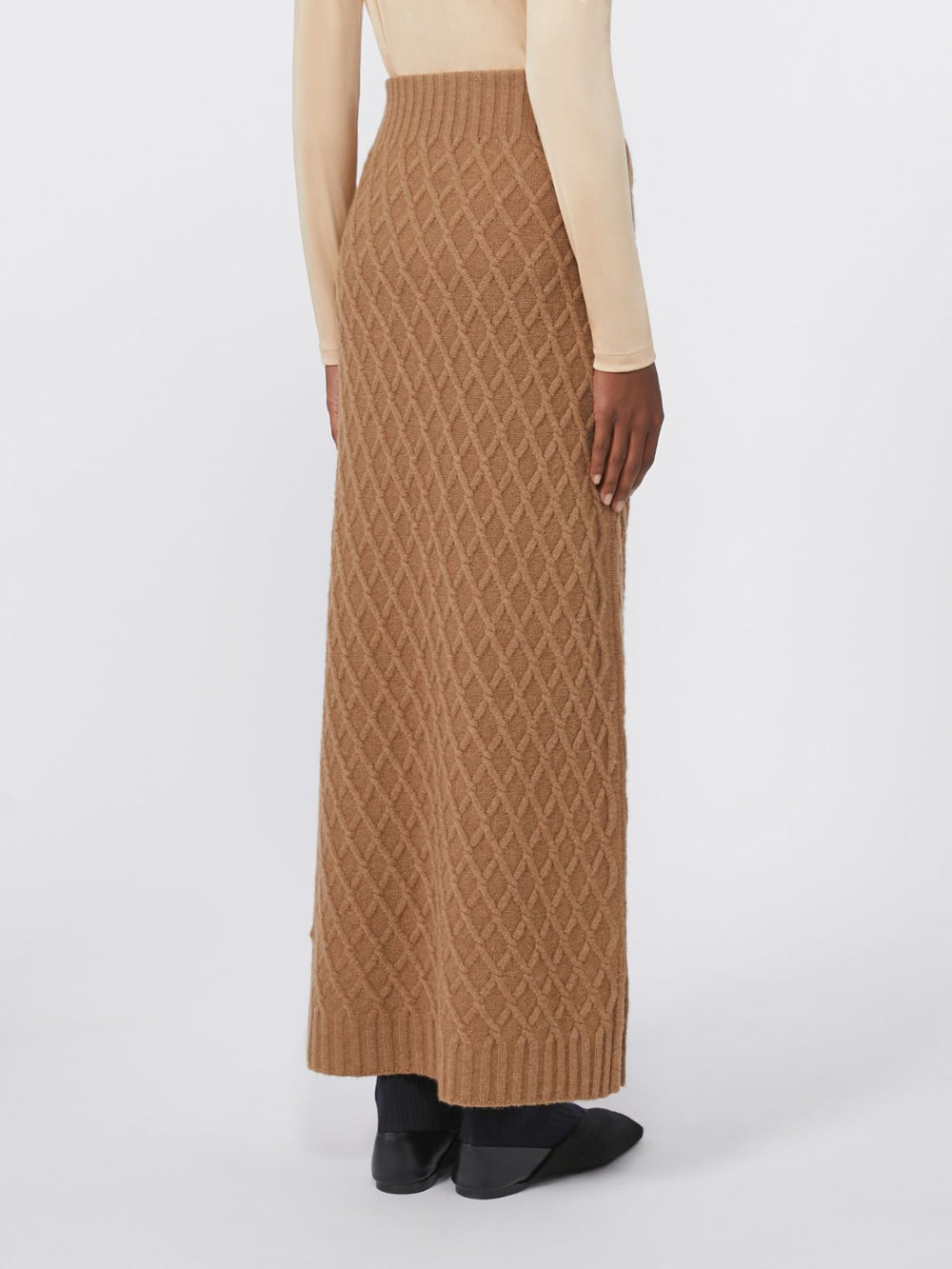 Camel yarn skirt - Camel