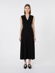 Viscose yarn dress - Black