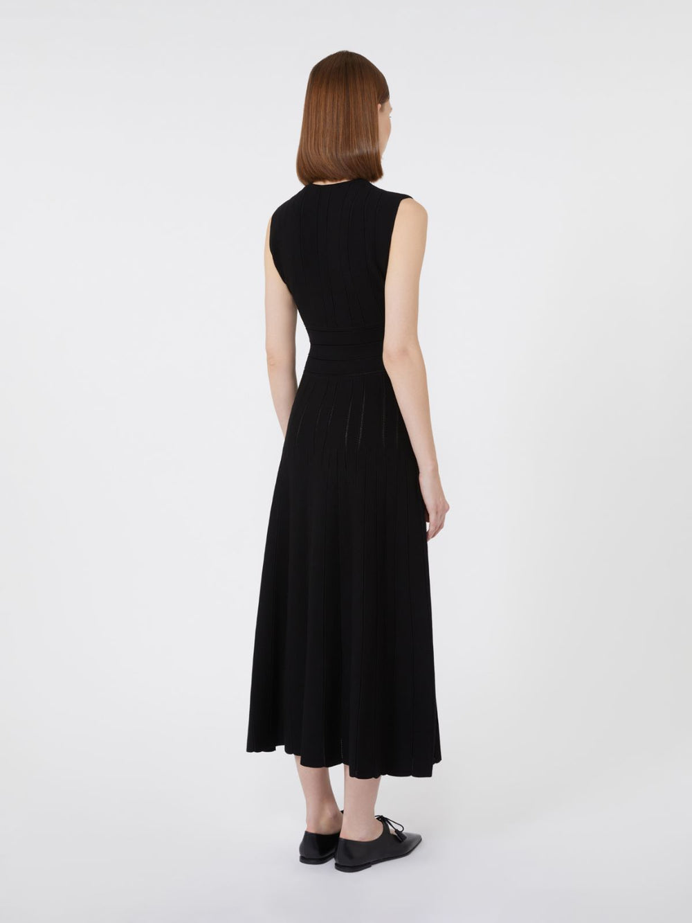 Viscose yarn dress - Black