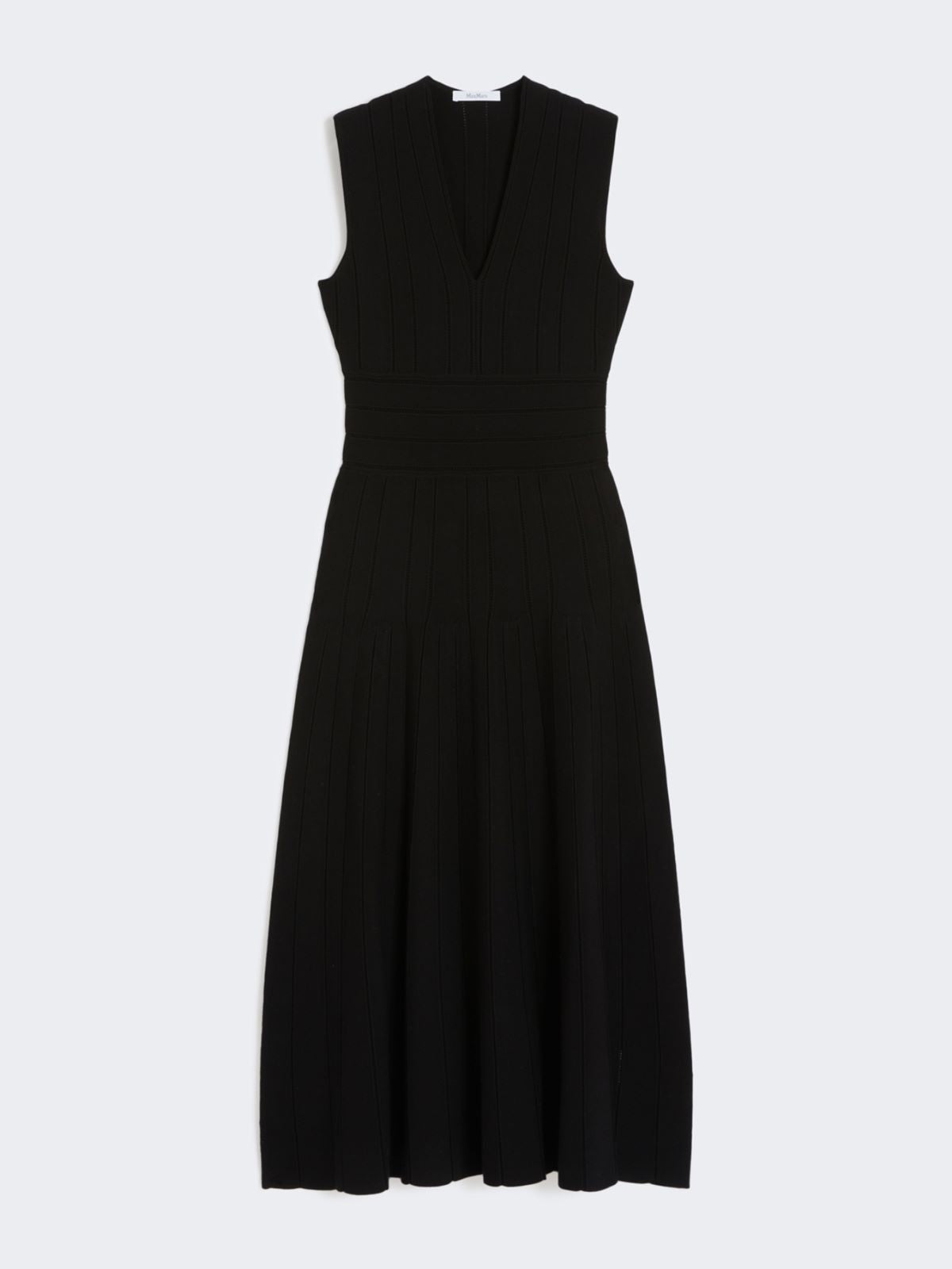 Viscose yarn dress - Black