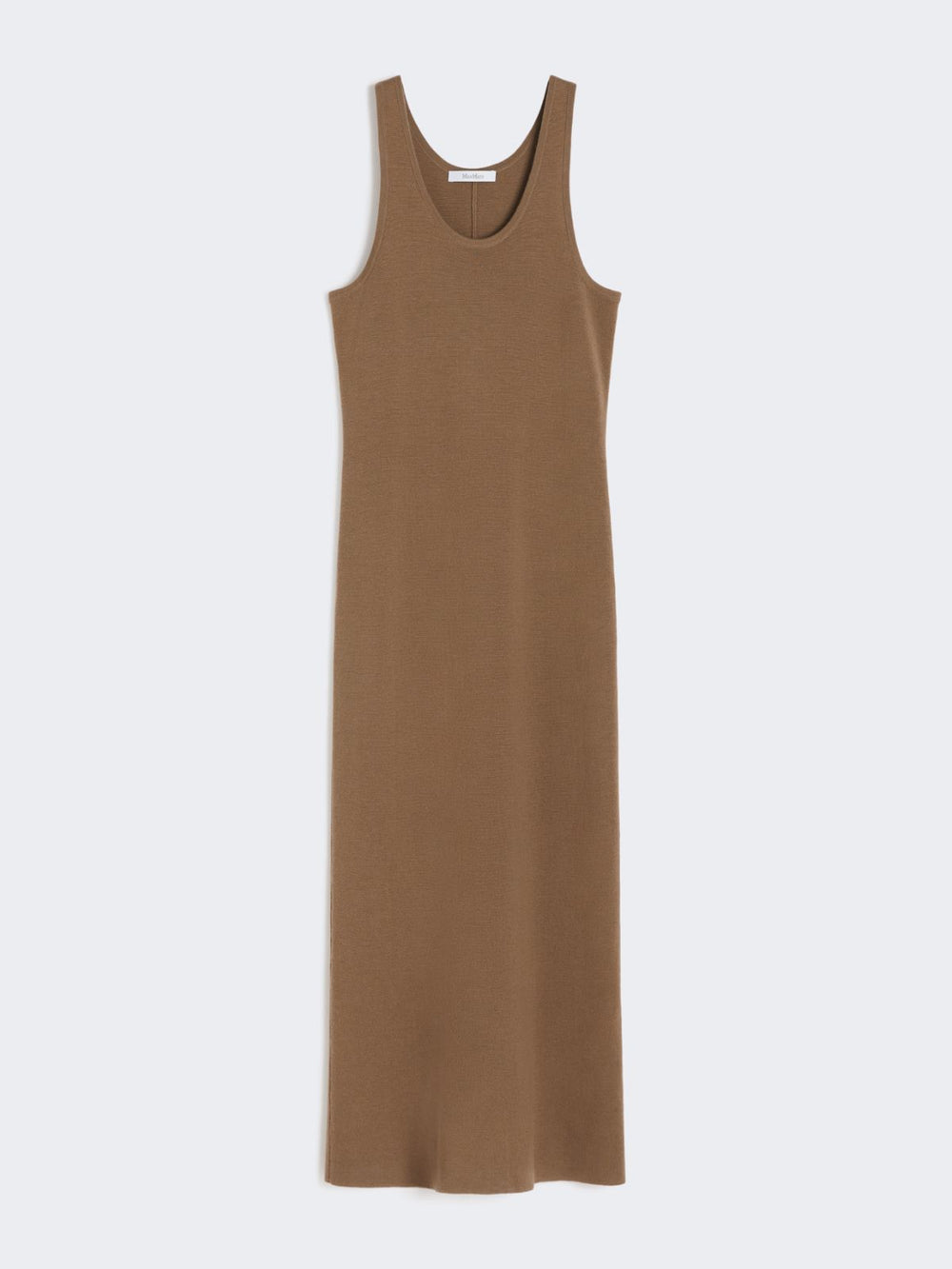 Slim-fit wool dress - Hazelnut brown