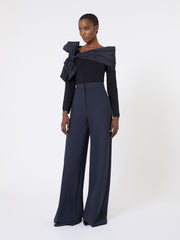 Bow-detail wool sweater - Ultramarine