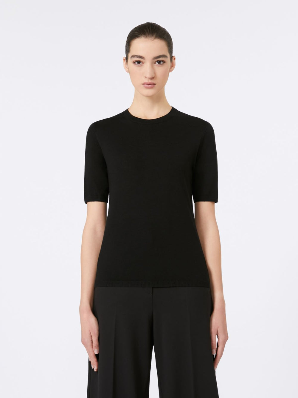 Basic wool sweater - Black