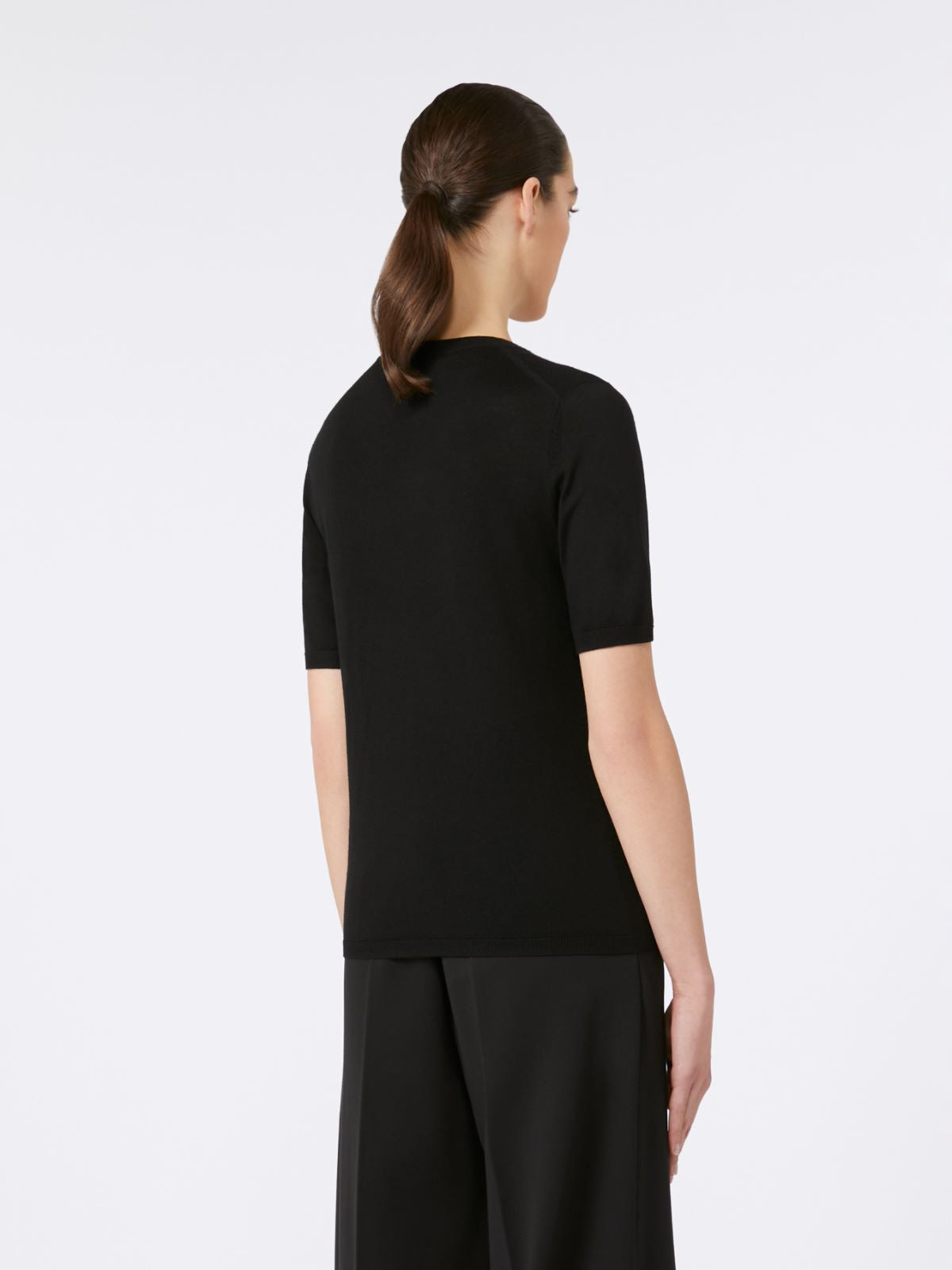 Basic wool sweater - Black