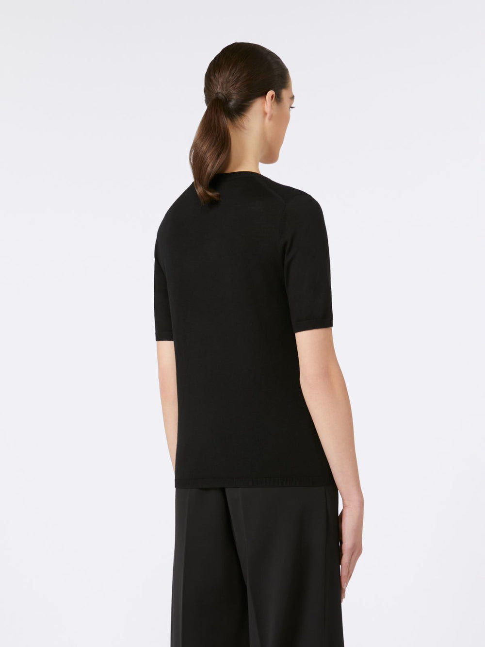 Basic wool sweater - Black