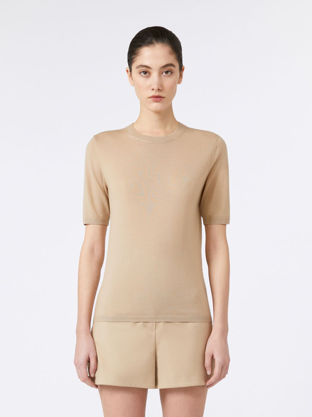 Basic wool sweater - Sand