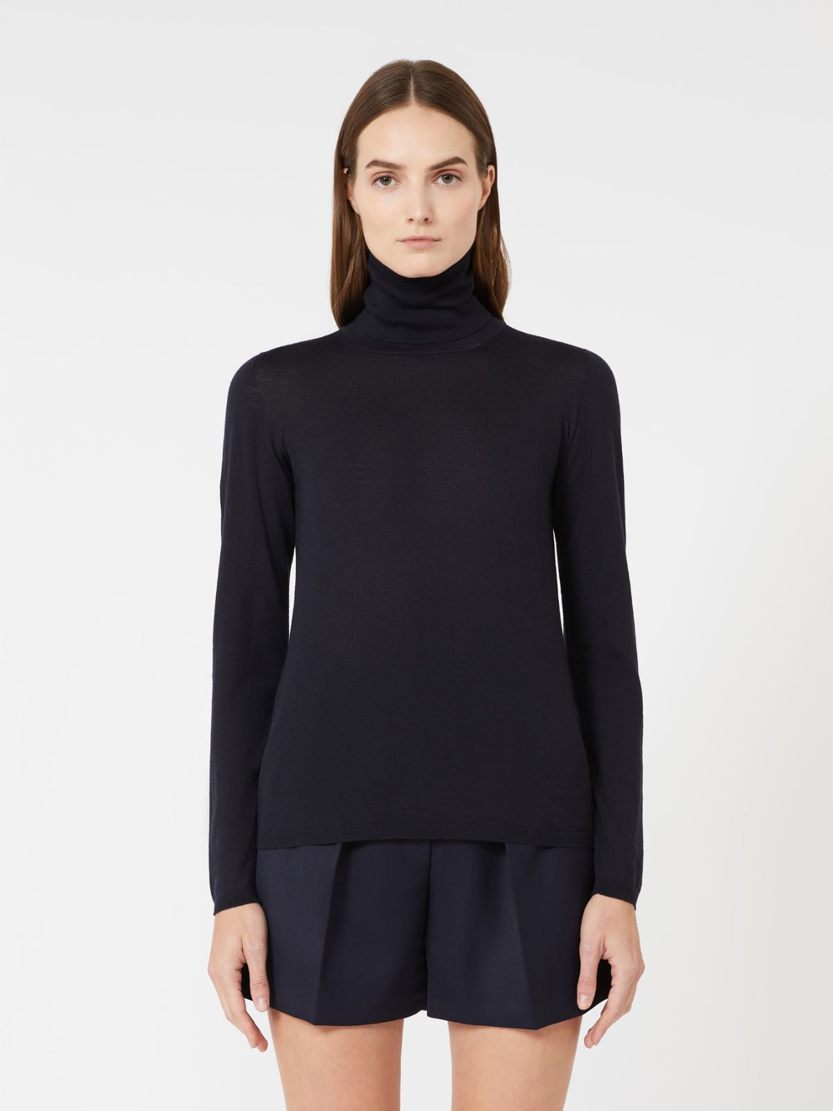 Wool knit turtleneck jumper - Ultramarine