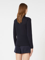 Wool knit turtleneck jumper - Ultramarine