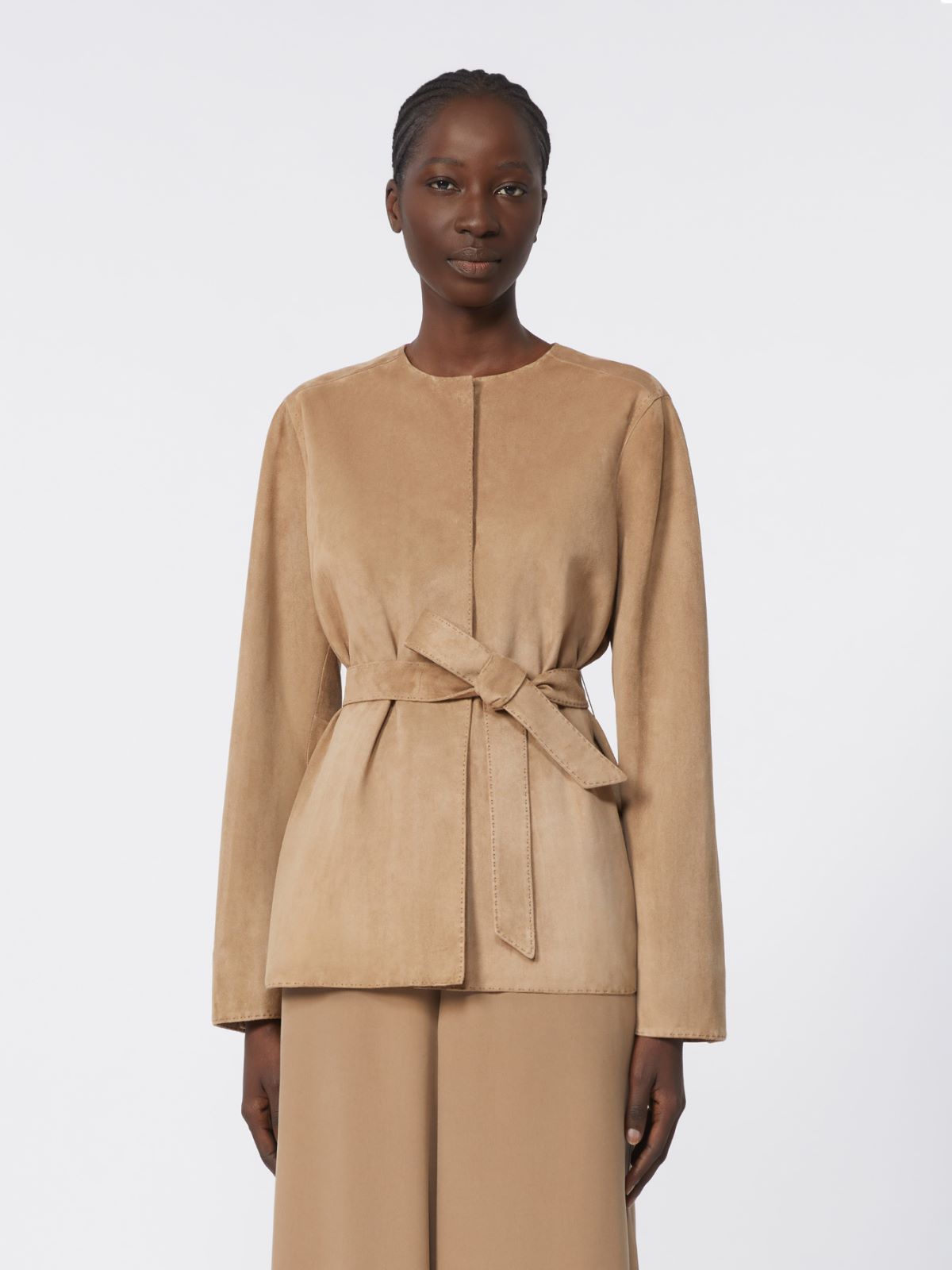 Suede jacket - Hazelnut brown