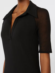 Viscose jersey dress - Black