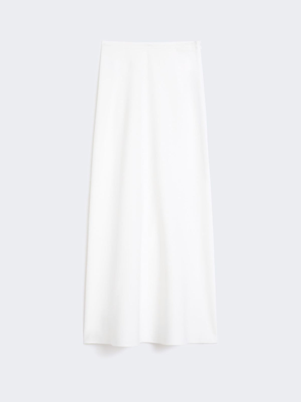 Long compact jersey skirt - White