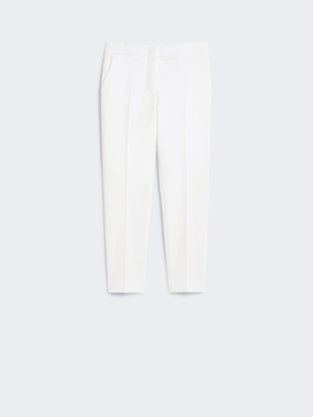 Viscose jersey trousers - White