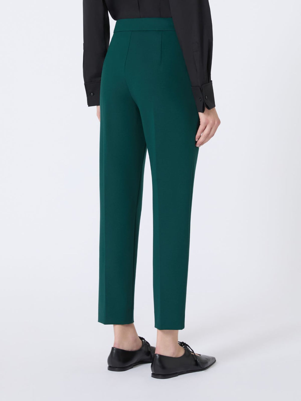 Viscose jersey trousers - Dark green