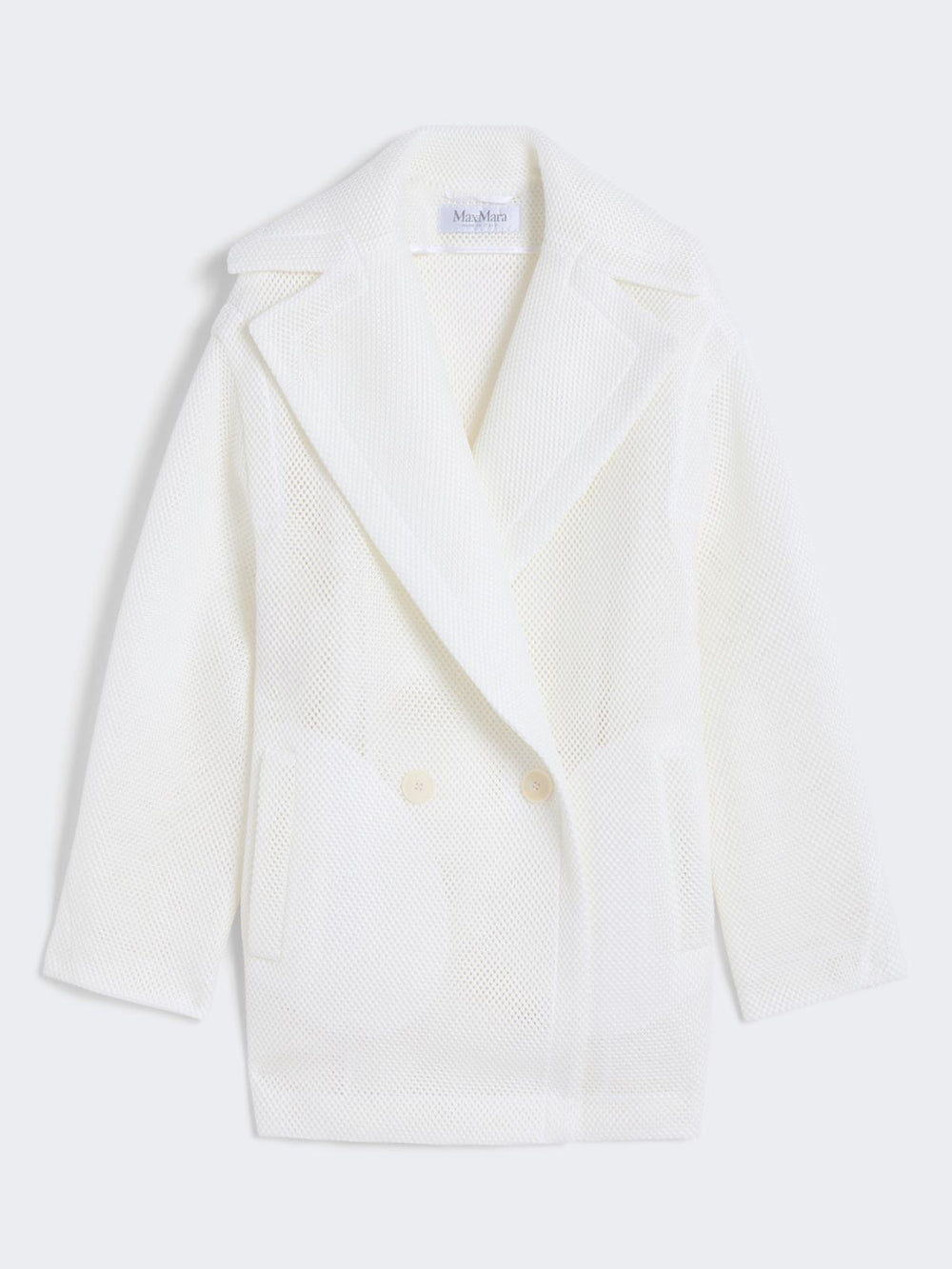Short Teddy Bear icon coat - White