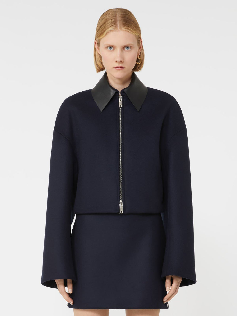 Short wool jacket - Midnightblue