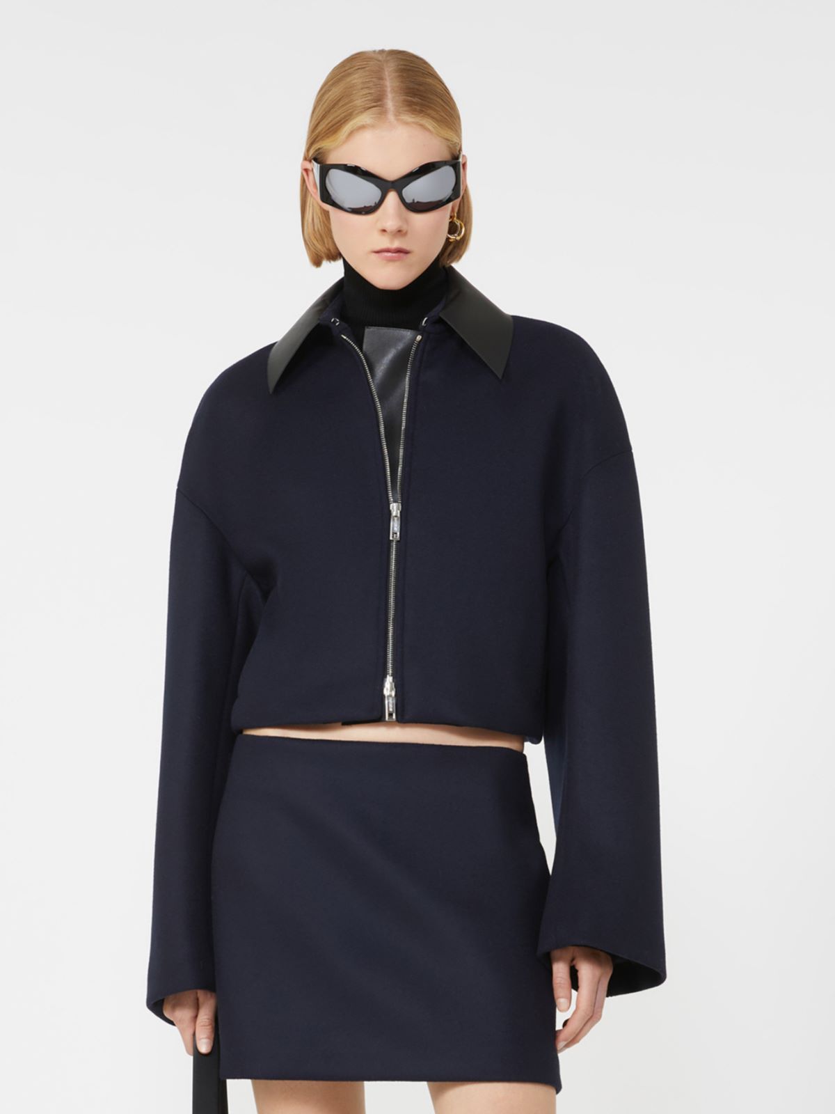 Short wool jacket - Midnightblue