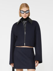 Short wool jacket - Midnightblue