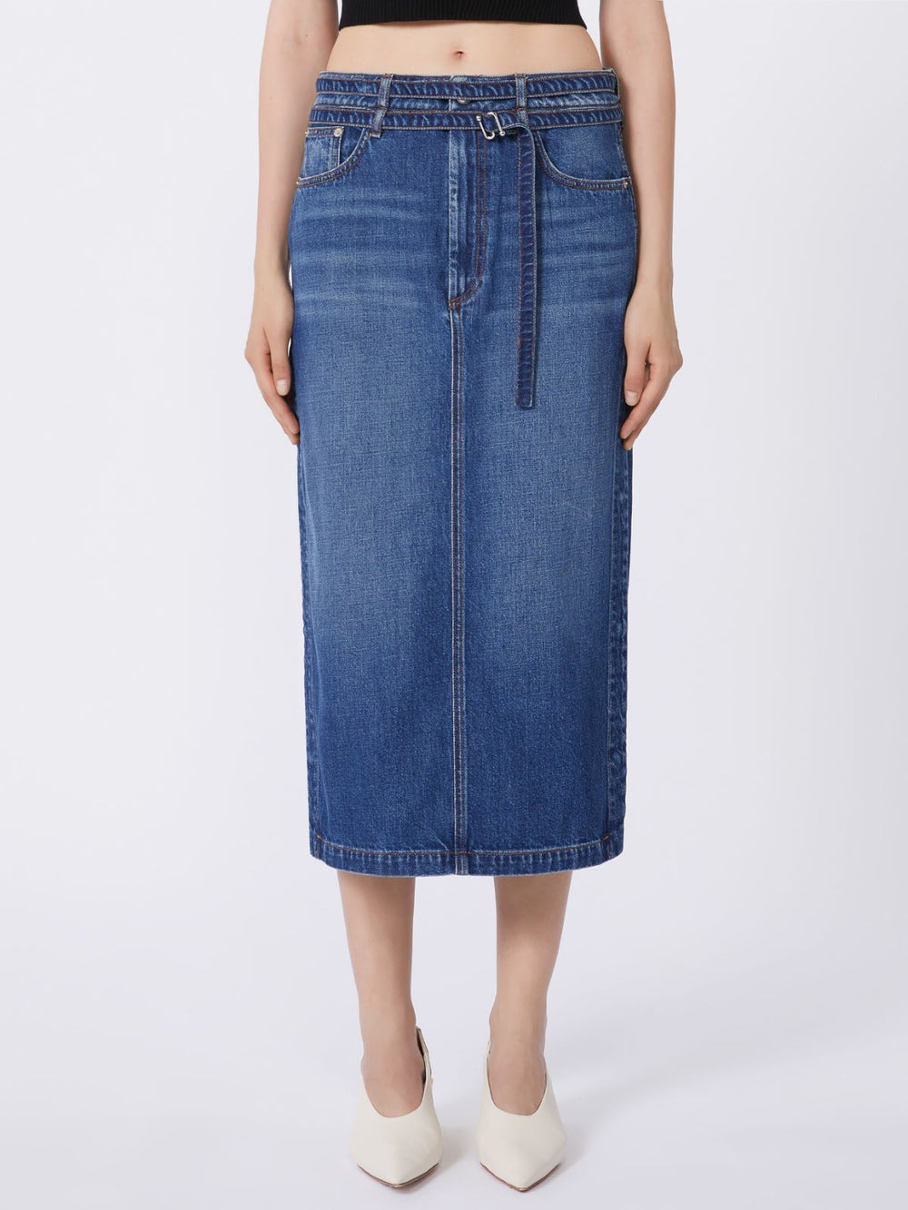 Denim skirt - Midnightblue