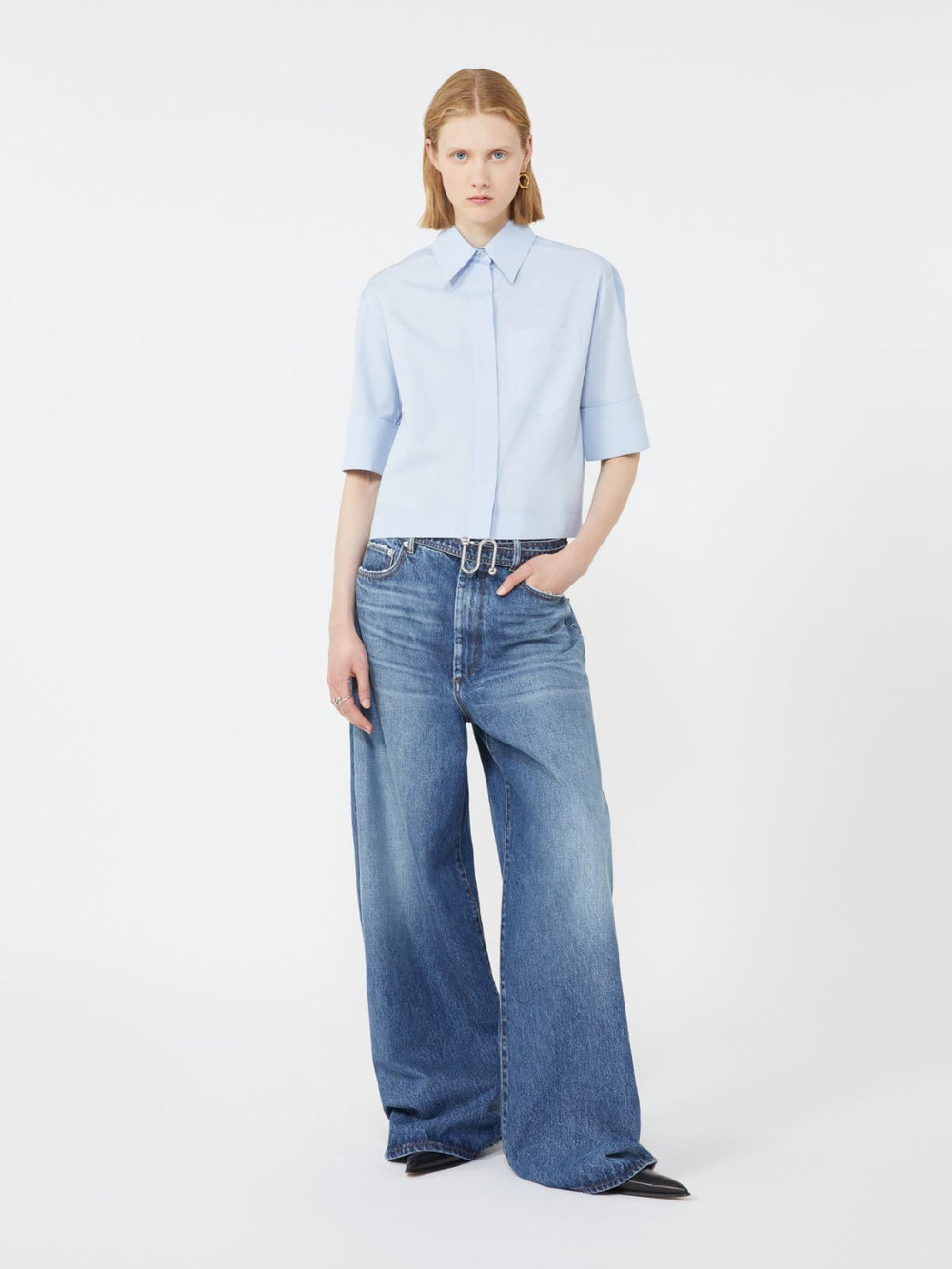 Boxy shirt - Sky blue