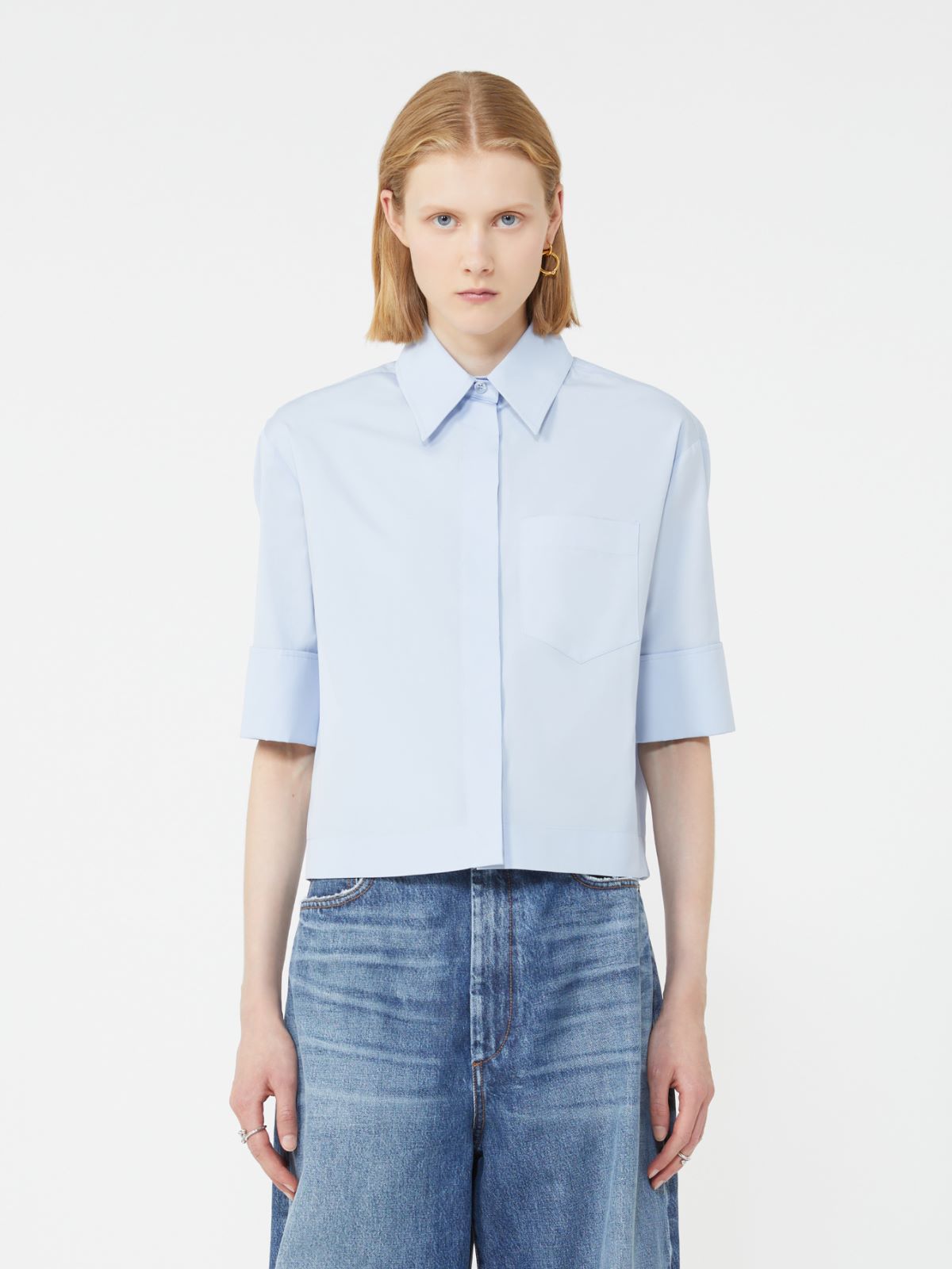 Boxy shirt - Sky blue