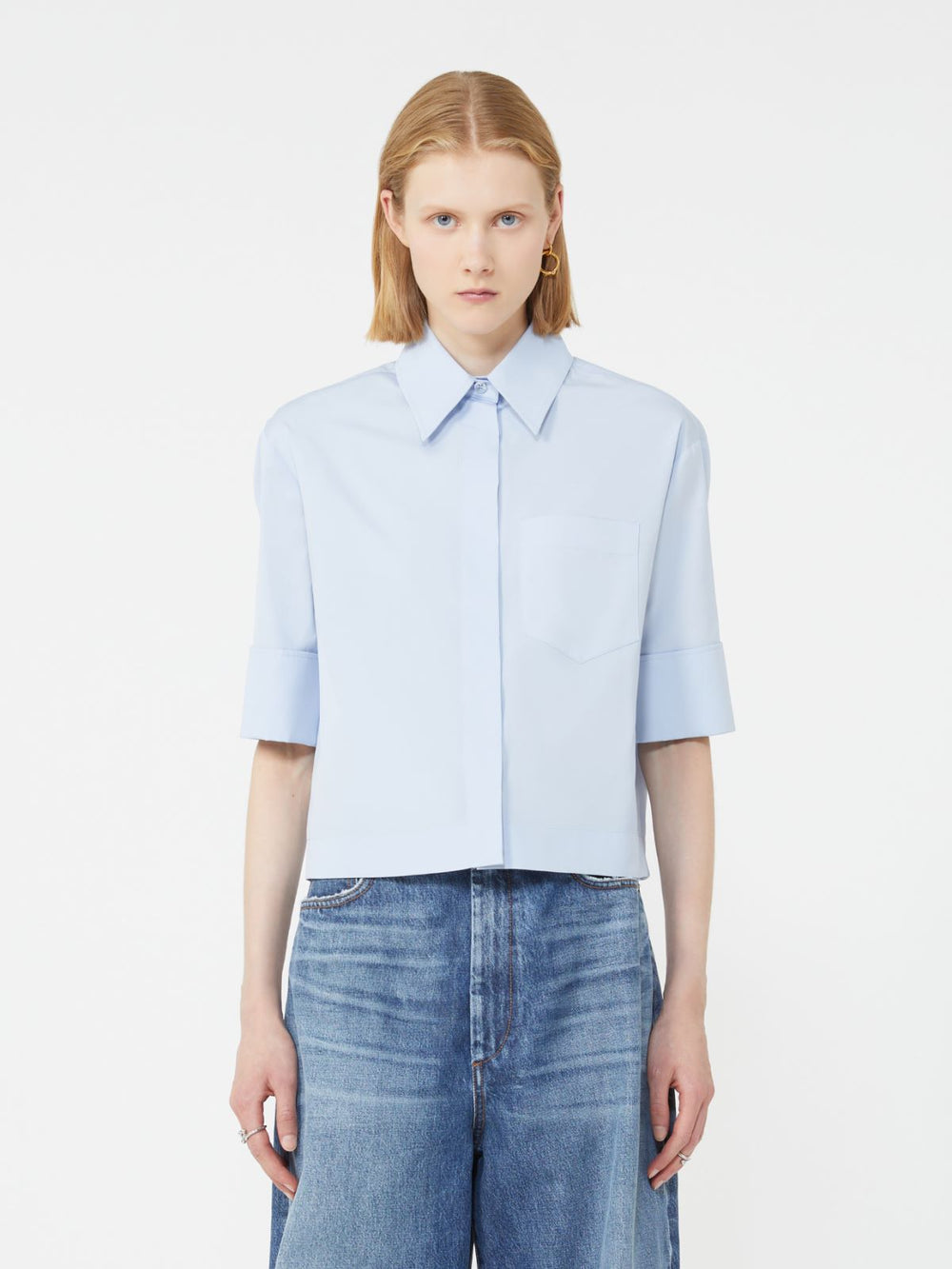 Boxy shirt - Sky blue