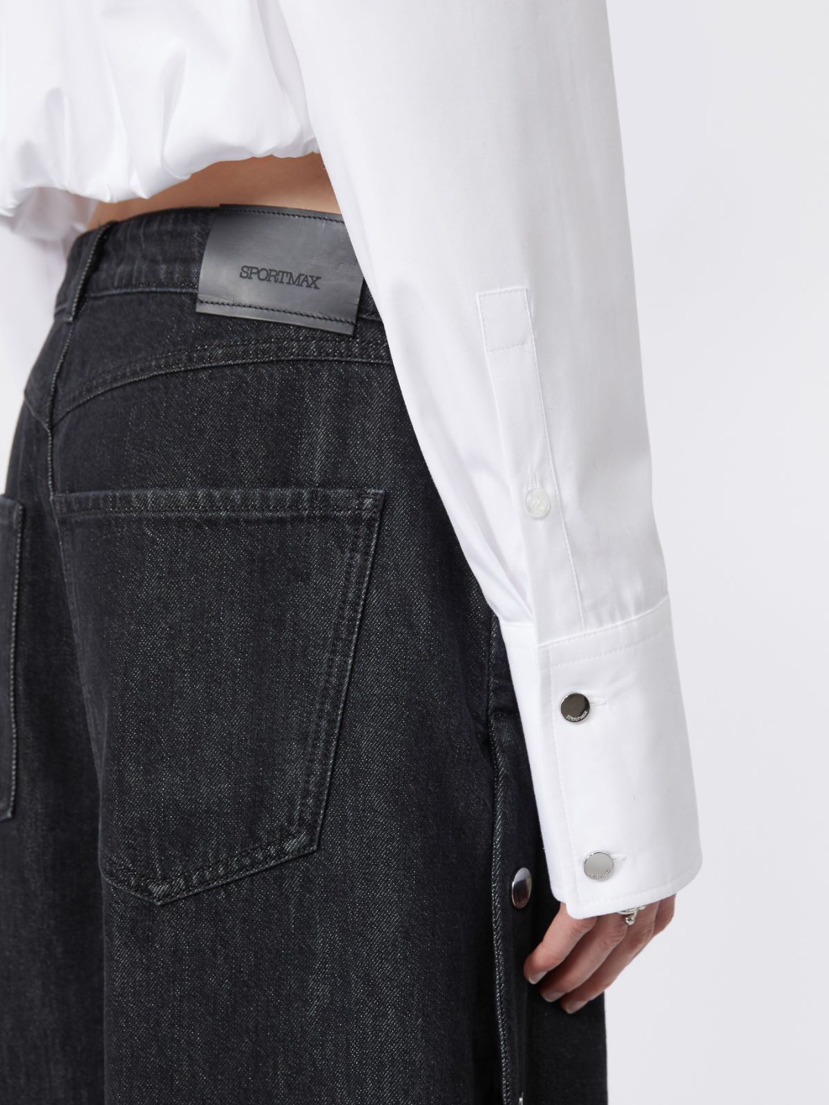 Boxy-fit cotton shirt - Optical white