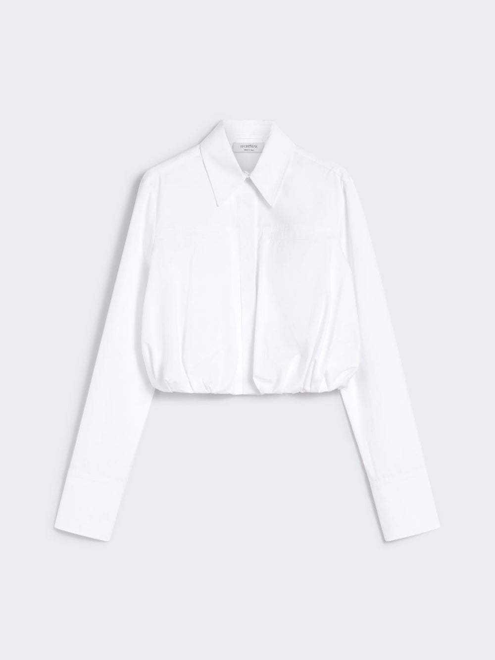 Boxy-fit cotton shirt - Optical white
