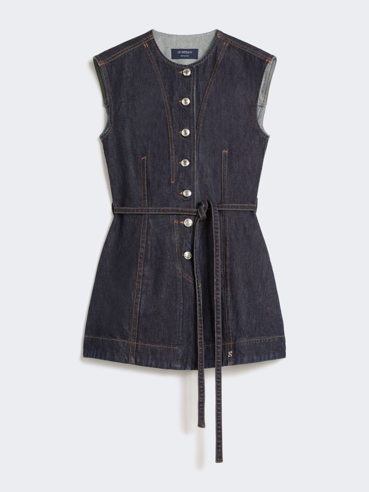 Sleeveless denim top - Midnightblue