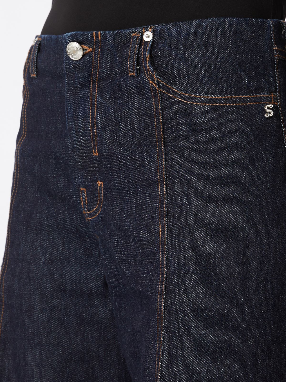 Oversized low-rise trousers - Midnightblue