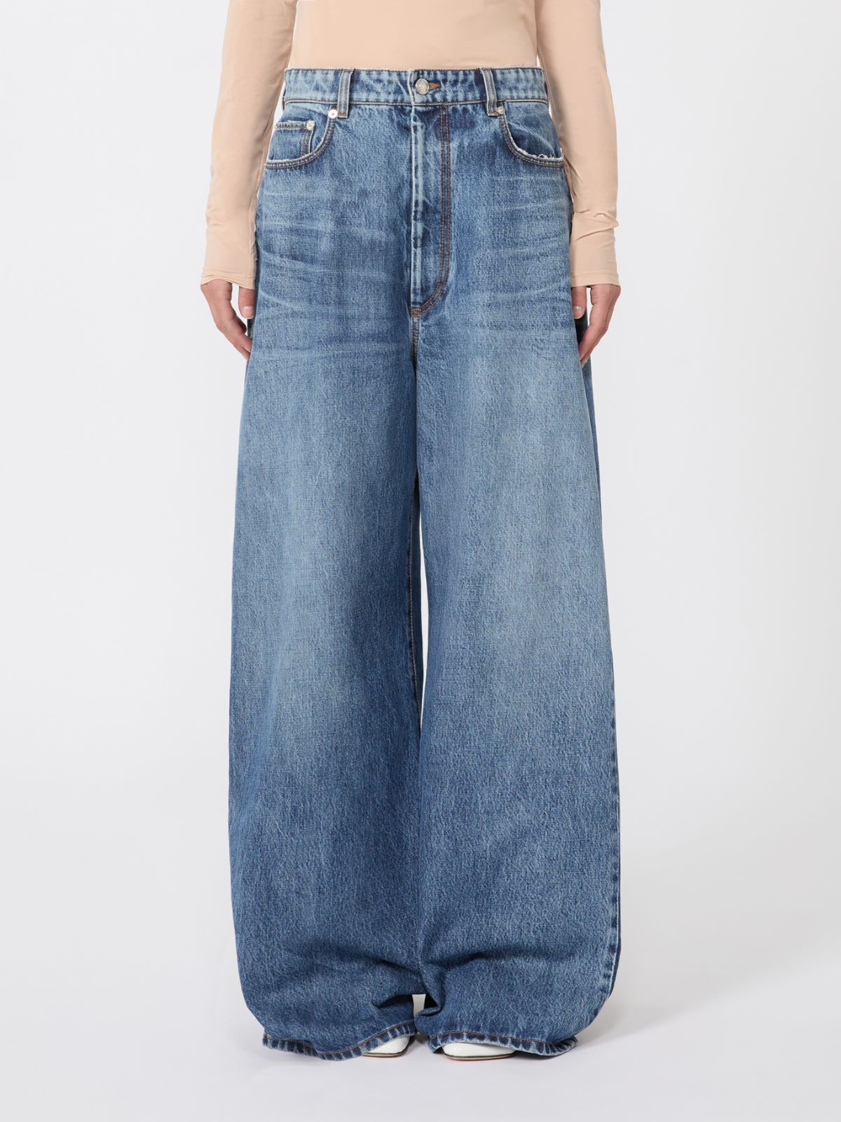 Oversized low-waisted jeans - Midnightblue