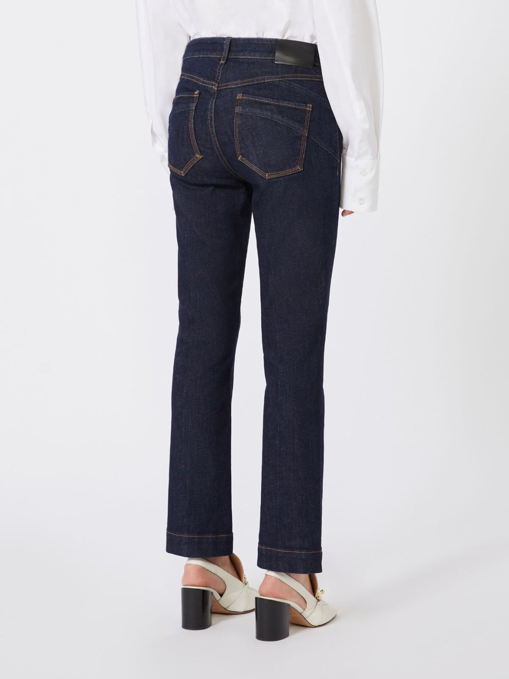 Perfect-fit mini flare jeans - Ultramarine