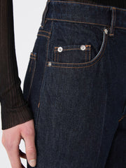 Slim-fit jeans with flared hems - Midnightblue