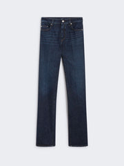 Low-waisted flared jeans - Midnightblue