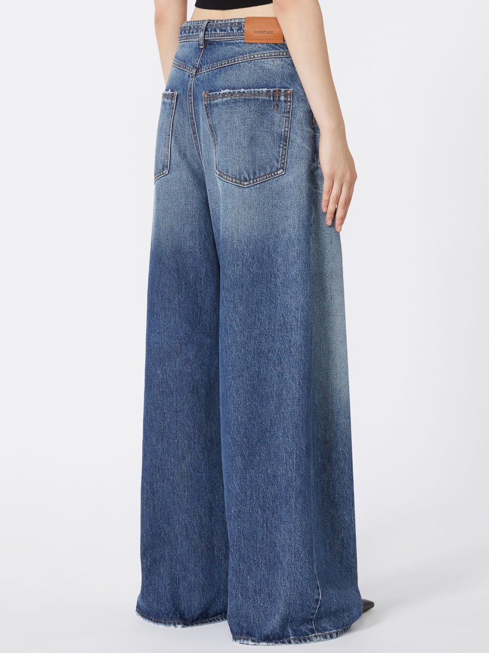Oversize jeans with belt - Midnightblue