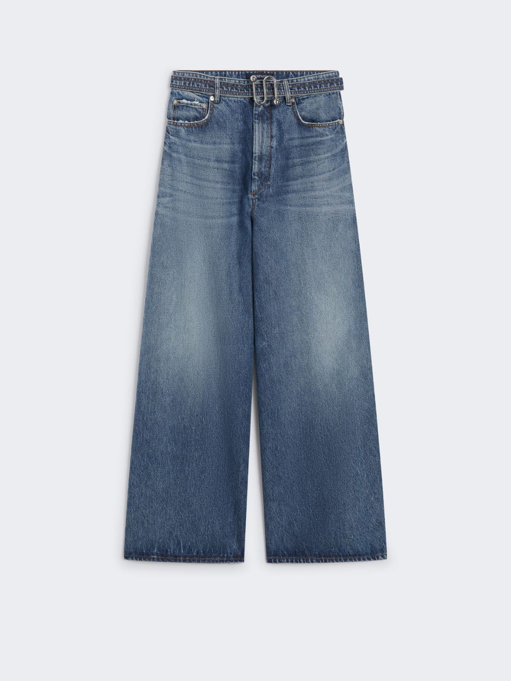 Oversize jeans with belt - Midnightblue