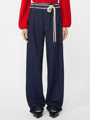 Mannish denim jeans - Midnightblue