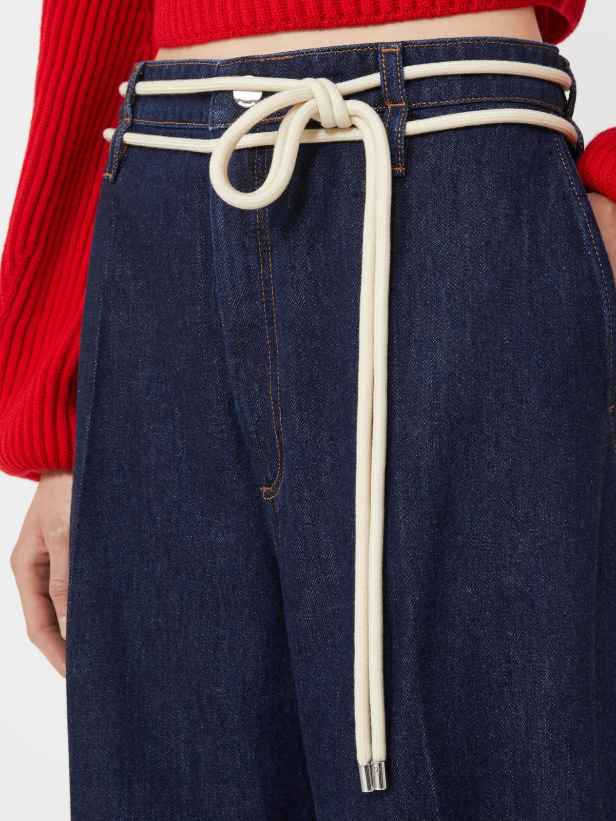 Mannish denim jeans - Midnightblue