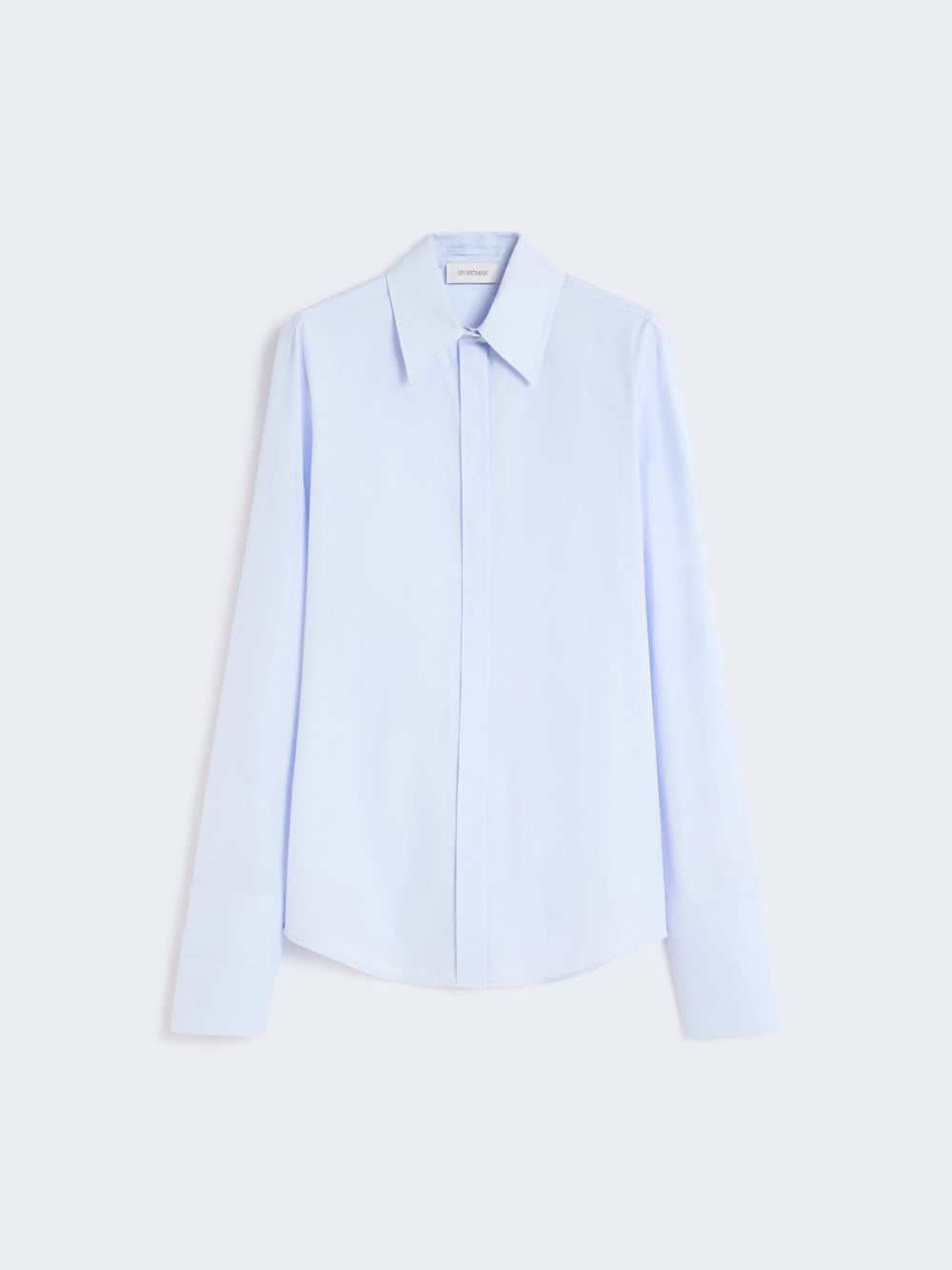 Cotton poplin shirt - Avio