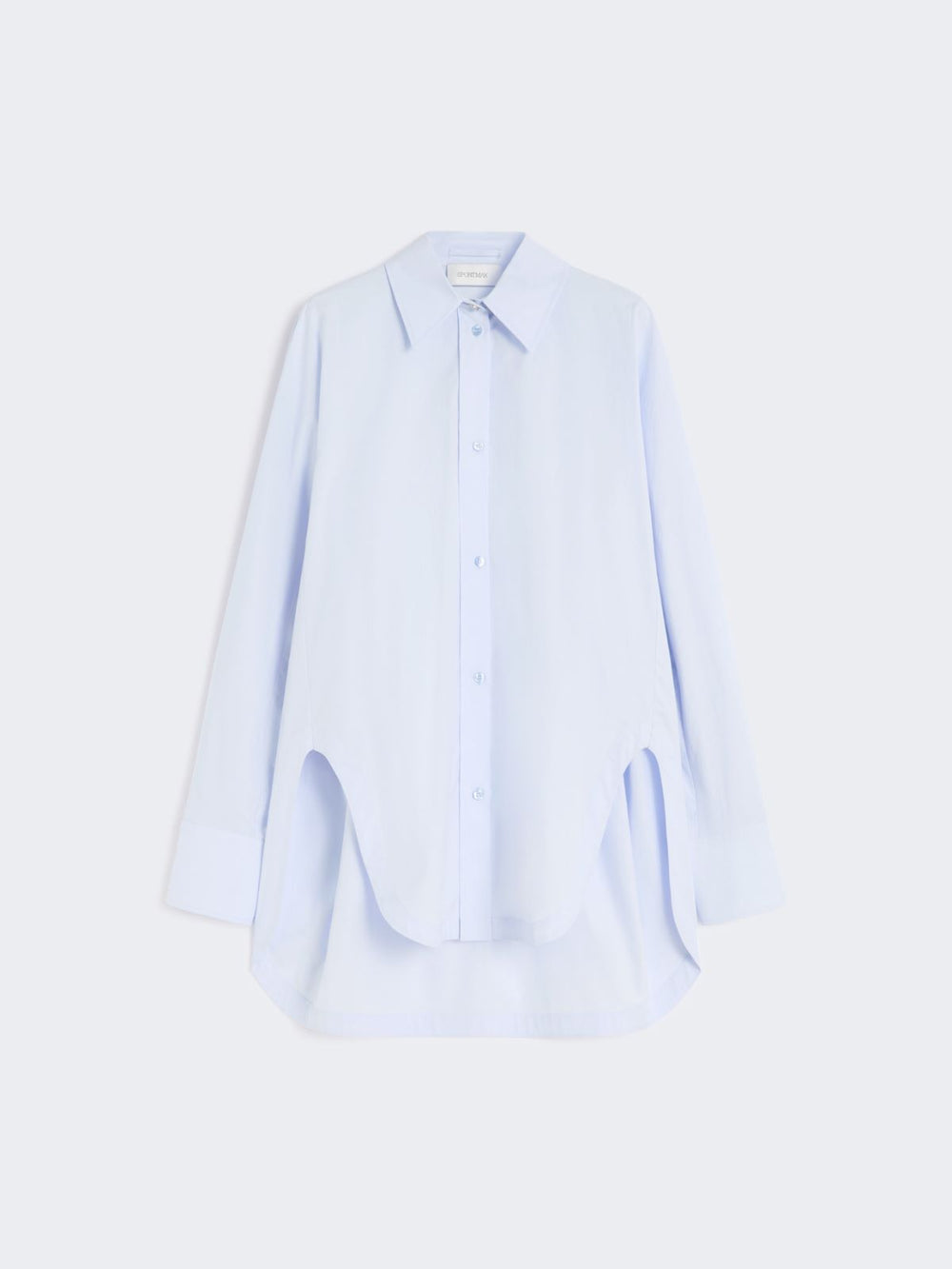 Poplin kimono-style tunic - Avio