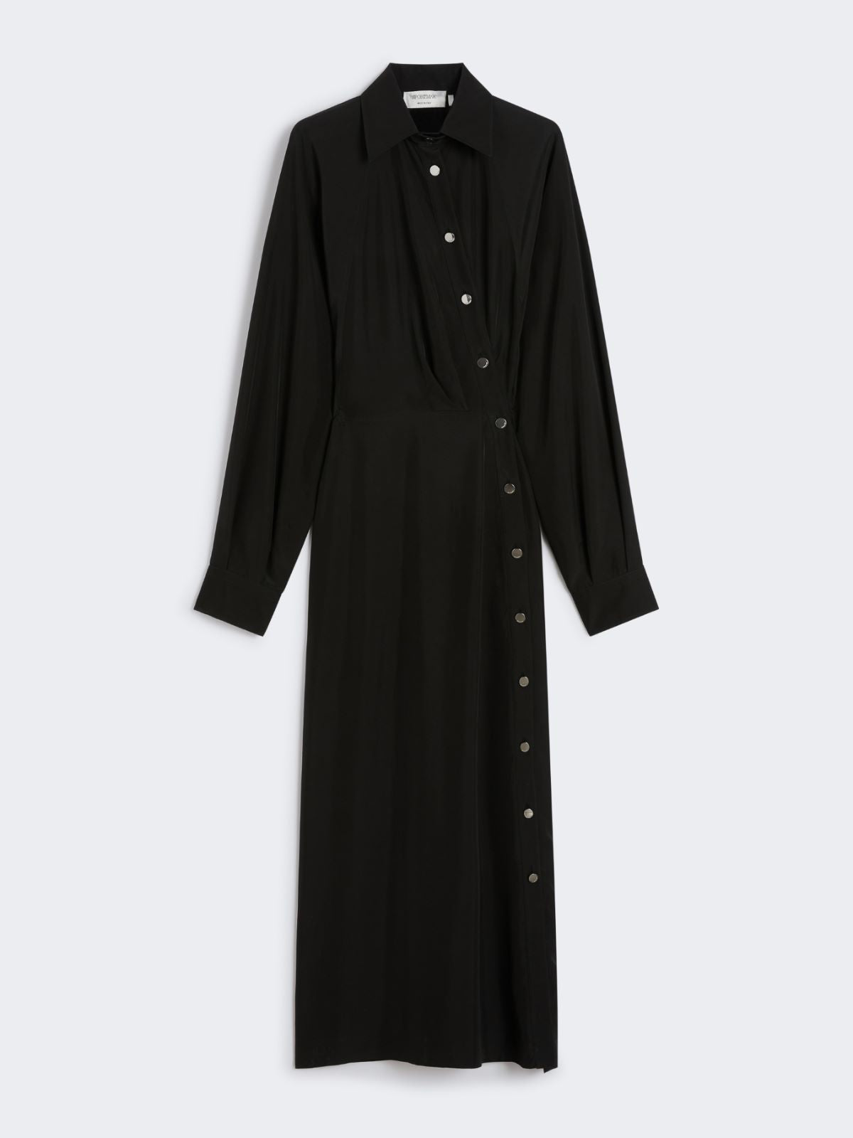 Asymmetrical shirt dress - Black