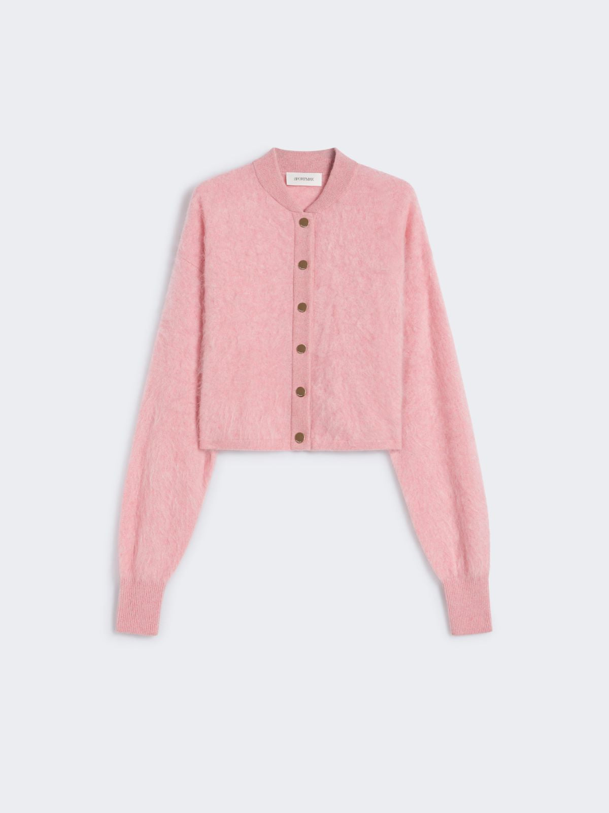 Boxy-fit cashmere bomber jacket - Pink