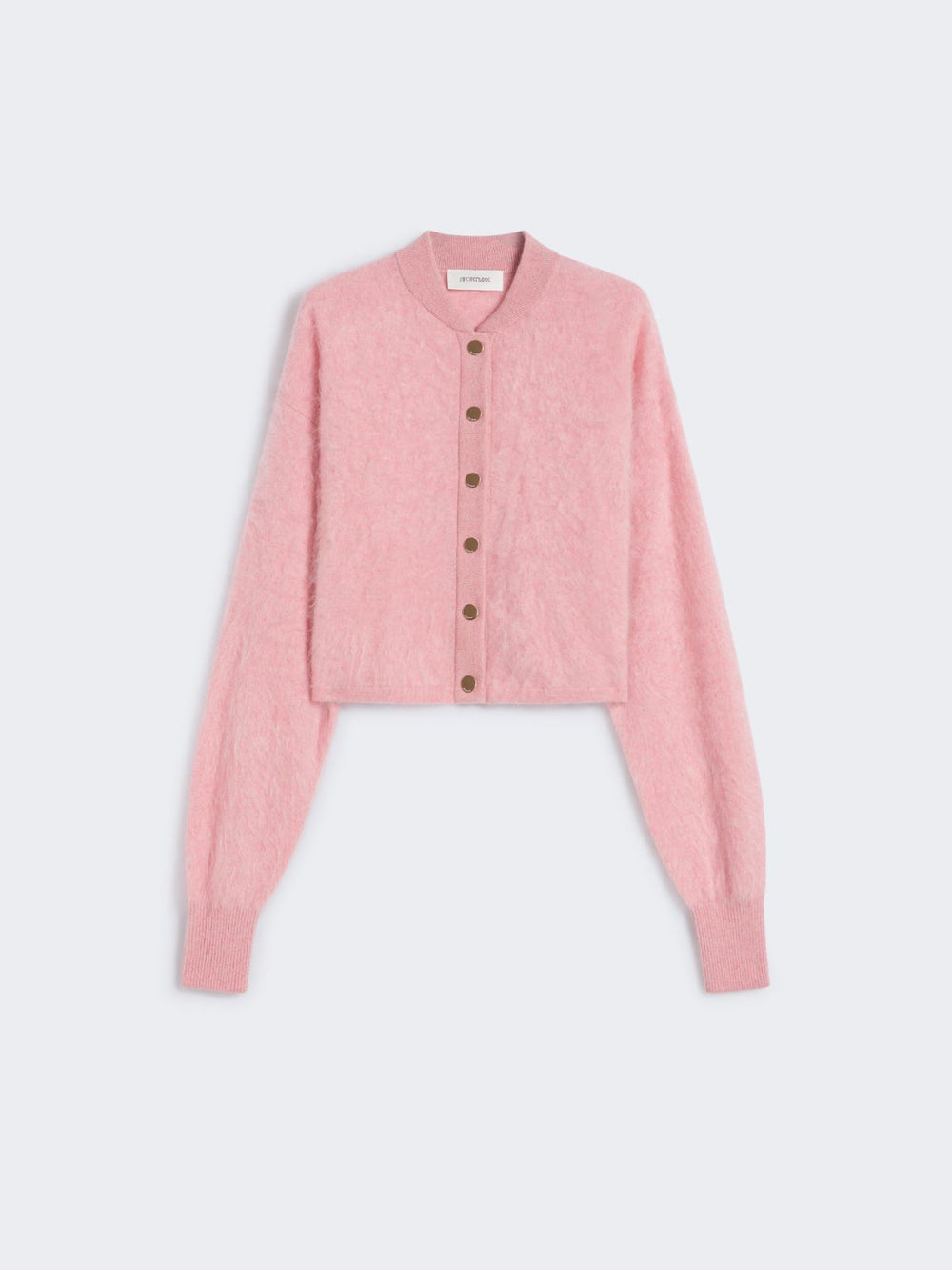Boxy-fit cashmere bomber jacket - Pink